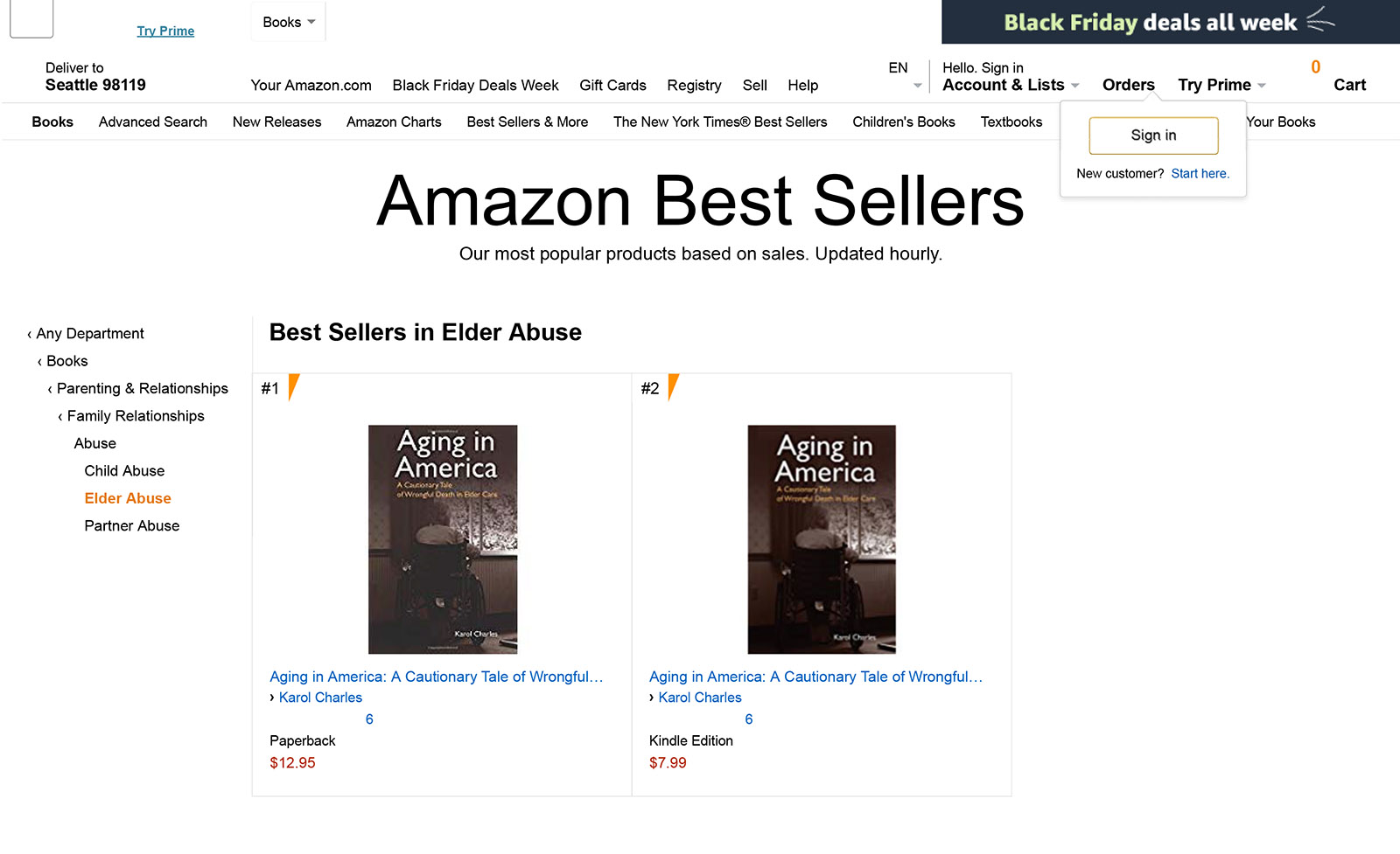 Amazon Best Sellers in Elder Abus